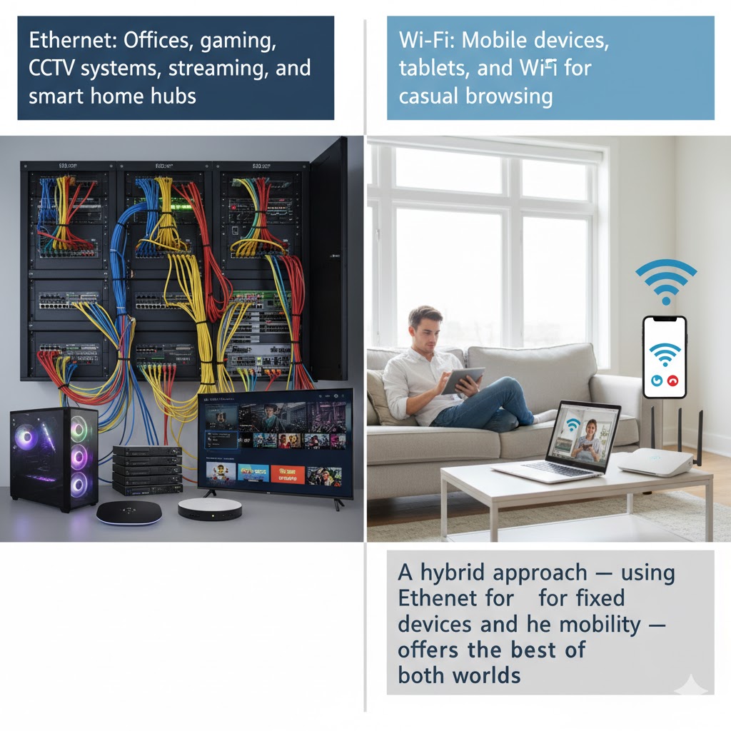 Office Ethernet installation